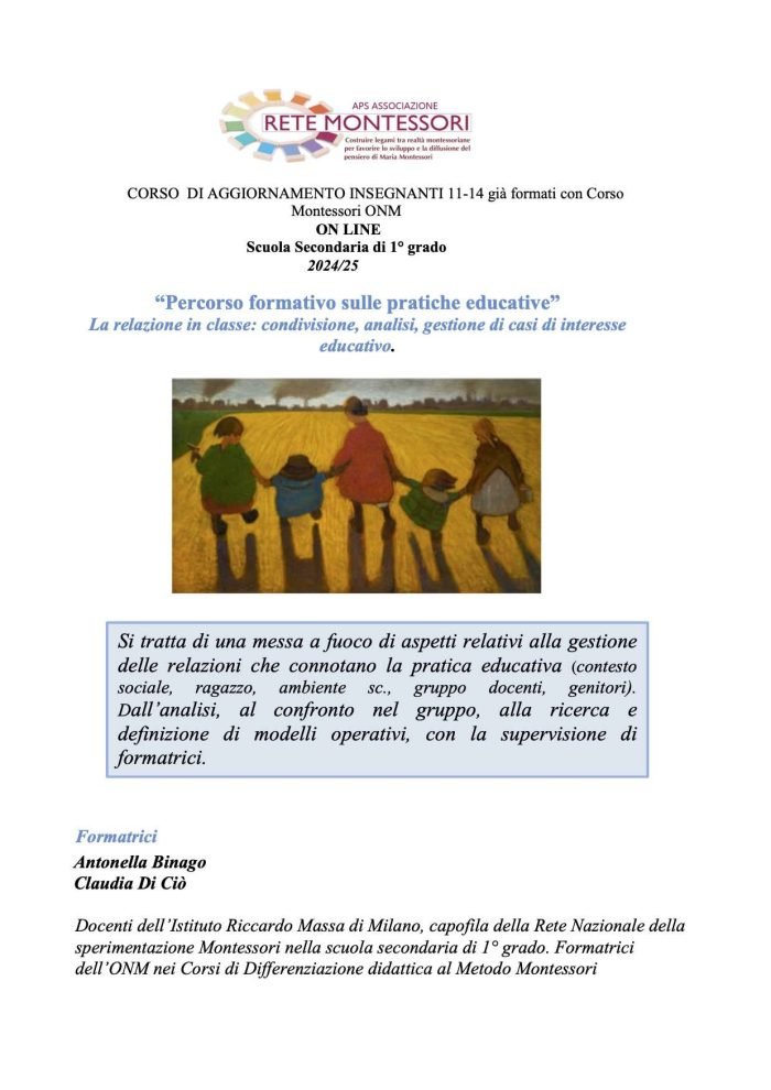 11- 14 CORSO PRATICHE FORMATIVE 1