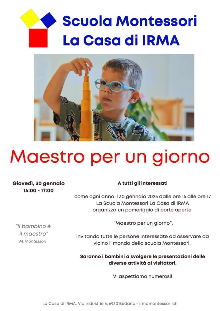 Scuola Montessori Irma_maestroperungiorno_30gennaio_