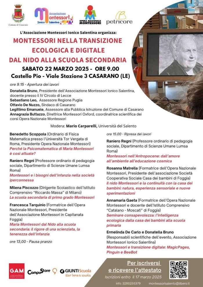 Locandina_Montessori nella transizione ecologica e digitale_22 marzo 2025