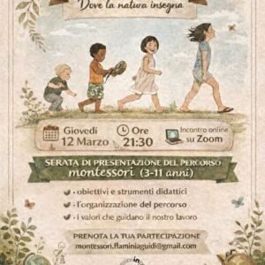 12 marzo 2026: presentazione online del nuovo spazio Casale Montessori