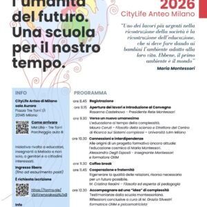Milano, 30 maggio 2026: Coltivare l’umanità del futuro. Una scuola per il nostro tempo.