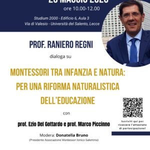 Lecce, 23 maggio 2026: Montessori tra infanzia e natura