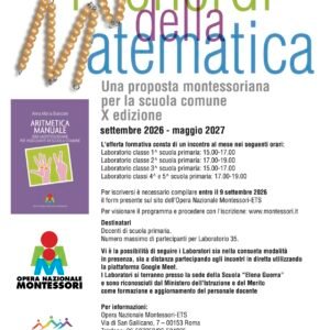 Roma: i venerdì della matematica 2026–2027 X^ edizione