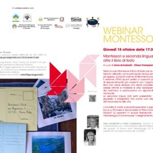 15 ottobre 2026 webinar online “Montessori e seconda lingua: oltre il libro di testo”